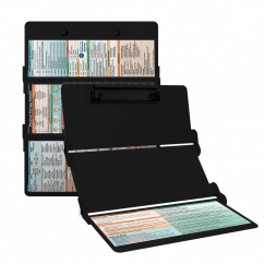 WhiteCoat Clipboard® Trifold - Blackout Physical Therapy Edition